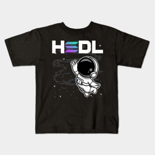 HODL Astronaut Solana SOL Coin To The Moon Crypto Token Cryptocurrency Blockchain Wallet Birthday Gift For Men Women Kids Kids T-Shirt